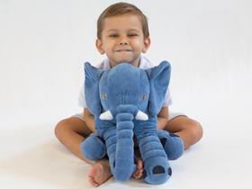 Almofada Elefante de Pelúcia 45cm Bebê Dormir Anti-alérgico - Toybrink