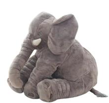 Almofada Elefante de Pelúcia 60cm Antialérgico Travesseiro Varias Cores