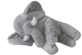 Almofada Elefante de Pelúcia Soft Antialérgico 90cm Gigante