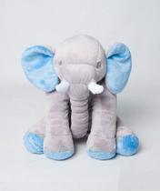 Almofada Elefante Pelúcia 60cm Travesseiro Bebê Antialérg - Cores