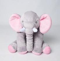 Almofada Elefante Pelúcia 60cm Travesseiro Bebê Antialérgico