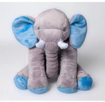 Almofada elefante pelúcia 63 cm antialérgico bebê - JT BaBys