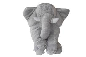 Almofada Elefante Pelúcia Cinza Bebê Antialérgico Bebê Criança - Junior Baby Store