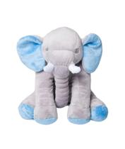Almofada Elefante Pelúcia Soft 60cm Antialérgico Travesseiro Varias Cores - AnjoNinho