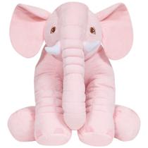 Almofada elefante rosa gg 48cm buba