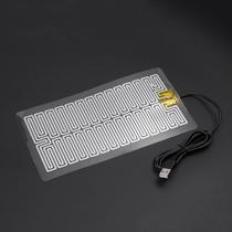 Almofada Elétrica De Aquecimento Para Pés Em Pelúcia Macia, USB, Lavável, Tapete Doméstico Para