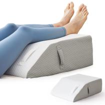Almofada elevadora de pernas BIEEZZK para pós-cirurgia branca/cinza