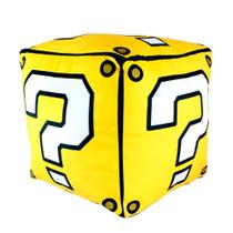 Almofada em Forma de Cubo Super Mário Brós de Fibra 26x26cm Almofada em Forma de Cubo Super Mário Brós de Fibra 26x26cm