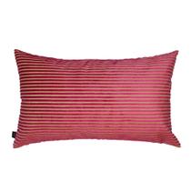 Almofada em Listras Rosa Outono Retangular