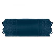 Almofada em Rolo Altenburg Bordados Cetim 300 Fios Amê - Azul