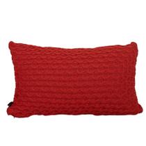 Almofada em Tricot Coral Entrelace Retangular Almofada em Tricot Coral Entrelace Retangular