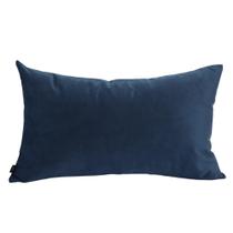 Almofada Em Veludo Azul Marinho Retangular Tipo:completa Almofada Em Veludo Azul Marinho Retangular Tipo:completa