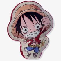Almofada em Veludo One Piece Monkey D. Luffy Zona Criativa - 7908623009383
