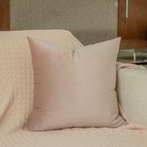 Almofada em Veludo Rosé Quadrada Almofada em Veludo Rosé Quadrada