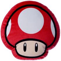 Almofada em Veludo Super Mario Cogumelo Vermelho Gamer Geek Presente Decoração - 7908623009543 Almofada em Veludo Super Mario Cogumelo Vermelho Gamer Geek Presente Decoração - 7908623009543