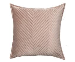 Almofada em Veludo Zig Zag Bege