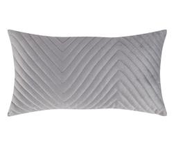 Almofada em Veludo Zig Zag Cinza