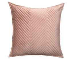 Almofada em Veludo Zig Zag Rosé