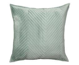 Almofada em Veludo Zig Zag Verde Água