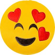 Almofada Emoji Pelúcia 28cm apaixonado - varios corações