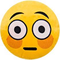 Almofada Emoji Pelúcia 28cm envergonhado Almofada Emoji Pelúcia 28cm envergonhado