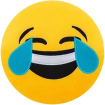 Almofada Emoji Pelúcia 45cm chorando de rir