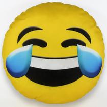 Almofada Emoji Sublimada 34cm chorando de rir