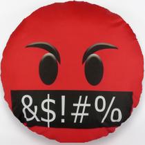 Almofada Emoji Sublimada 34cm falando palavrão