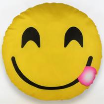 Almofada Emoji Sublimada 34cm língua de lado