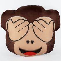 Almofada Emoji Sublimada 34cm macaco surdo