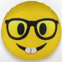 Almofada Emoji Sublimada 34cm nerd - Vitor Bordados