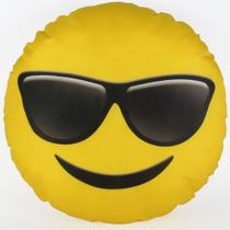 Almofada Emoji Sublimada 34cm óculos escuros