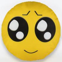 Almofada Emoji Sublimada 34cm olhos grandes