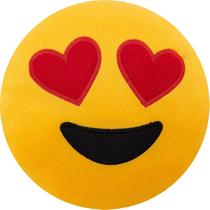 Almofada emoji whatsapp 28x28cm com zíper bordado apaixonado