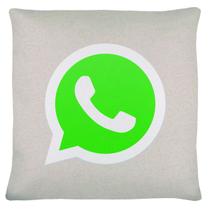 Almofada emoji whatsapp 28x28cm com zíper whatsapp novo - VITOR BORDADOS