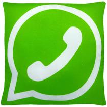 Almofada emoji whatsapp 28x28cm com zíper whatsapp