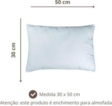 Almofada Enchimento 40x40 Espuma de Fibra Siliconada Super Confortável