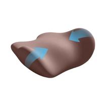 Almofada Ergonômica De Suporte Lombar Em Espuma Viscoelástica Macia Para Conforto Na Protrusão Das - KuZHEN