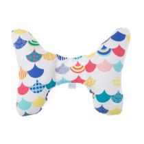 Almofada Ergonômica para Cabeça de bebê Momis Petit Escamas Rosa