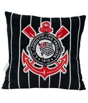 Almofada Escudo Corinthians 36x36cm Timão AZ Presentes