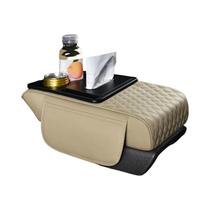 Almofada Espessa Para Apoio De Braço Do Console Central Do Carro Com Suporte Para Copos E