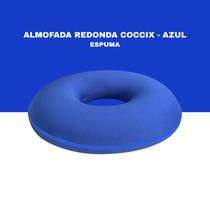 Almofada espuma coccix redonda em poliamida fria azul Almofada espuma coccix redonda em poliamida fria azul