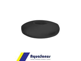 Almofada espuma para coccix redonda - preta - AQUASONUS