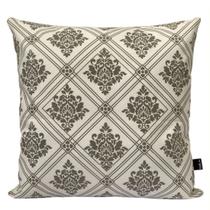 Almofada Estampada Damask 40x40cm Cinza