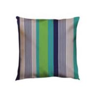 Almofada Estampada Listras Azul E Verde 50X50cm - Renata Sader Almofada Estampada Listras Azul E Verde 50X50cm - Renata Sader