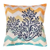 Almofada Estrela Concha Coral Ou Cavalo Colorida Praia 45x45