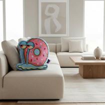Almofada Fibra Formato 3D Bob Esponja Gary licenciada Desenho do Tecido:Estampado