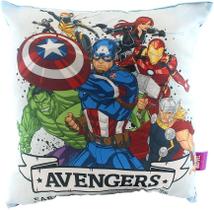 Almofada fibra microfibra 40x40cm avengers Almofada fibra microfibra 40x40cm avengers