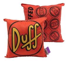 Almofada Fibra Veludo 25x25 Duff Beer Simpsons Zona Criativa
