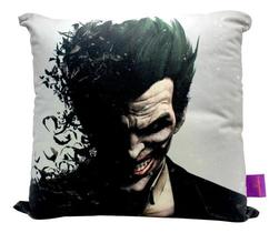 Almofada Fibra Veludo 40x40 Coringa Arkham City Almofada Fibra Veludo 40x40 Coringa Arkham City